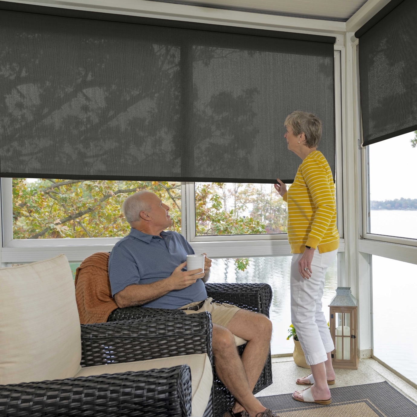 Signature Fabric | Easy Release Outdoor Roller Shade | Coolaroo